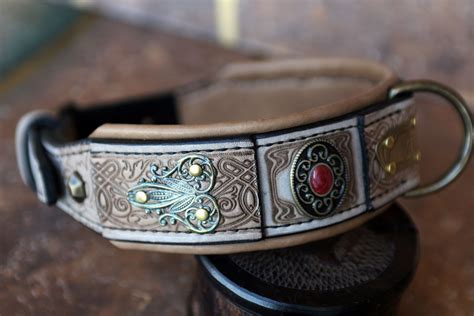 high end leather dog collars.